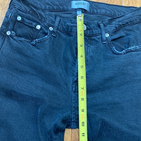 Agolde Ankle High Rise Raw Hem Jeans 27 - Picture 4 of 6